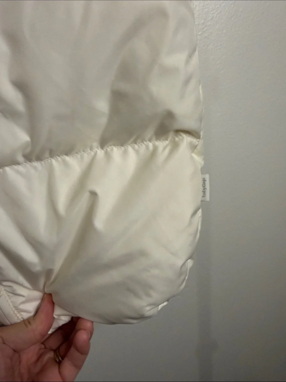 Baby Gap Neutral Ivory Frost WARMEST CONVERTIBLE BUNTING BAG Winter Suit 12-18Mo